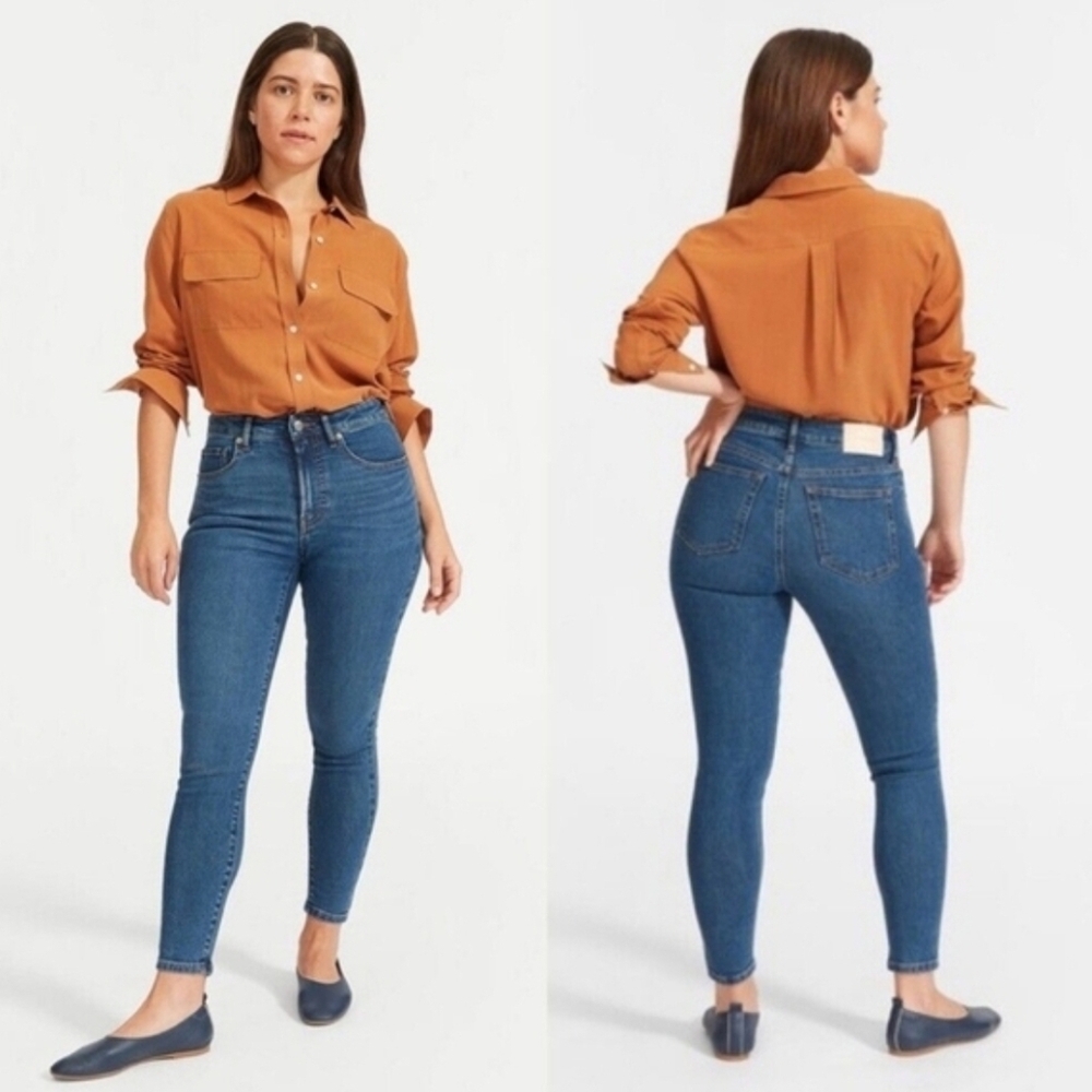 Everlane "The High Rise Skinny Jean" Medium Blue | Women's Size 27 Regular